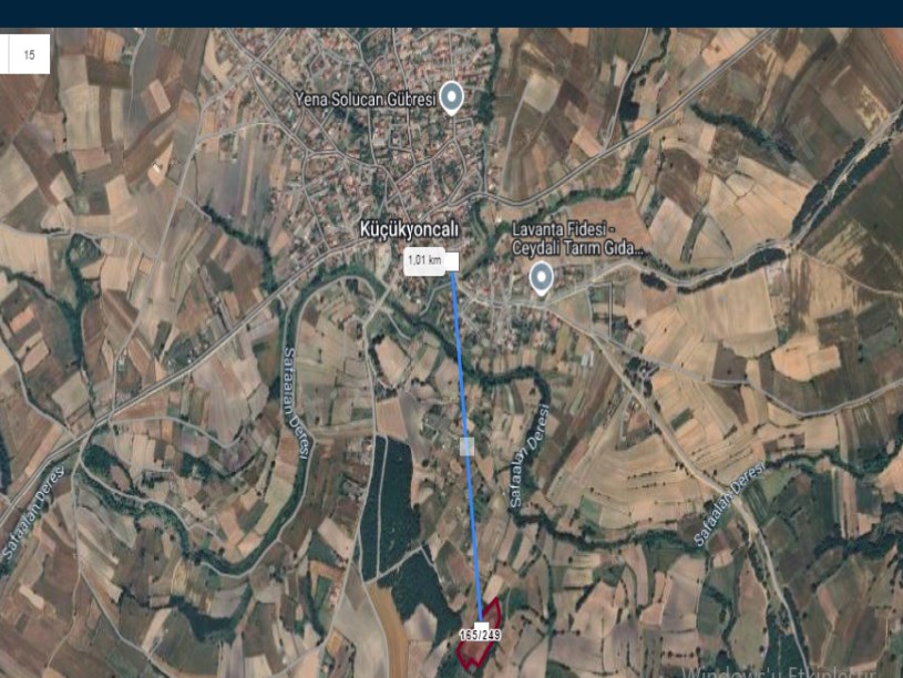 Tekirdağ Saray Küçükyoncalı Mah , Satılık Tarla , 12,242 M2 Müstakil Yolu Var Evlerin Yakını