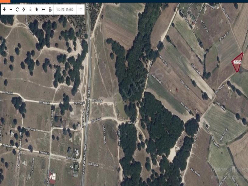 Tekirdağ Saray Büyükyoncalı Mah Satılık Arsa ,1,050 m2 Yola Cephe Müstakil 