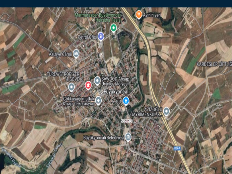 Tekirdağ Saray Bozoba Mah , Satılık Arsa , 532 m2 Merkezde Müstakil İmarlı