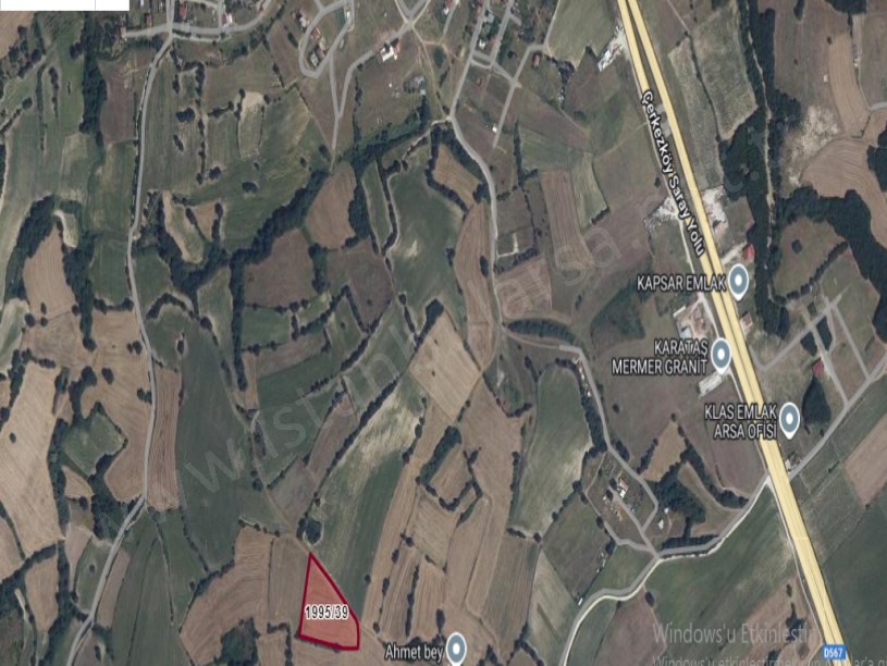 Tekirdağ Saray Atatürk Mah , Satılık Arsa , 944 m2 Hisseli Yolu Var 