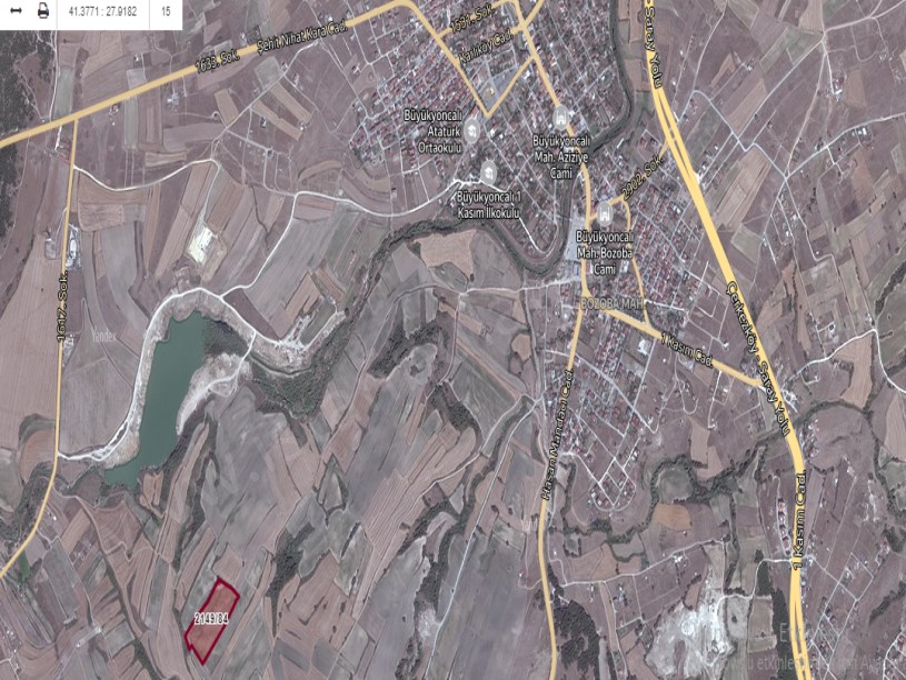 Tekirdağ Saray Bozoba Mah , Satılık Arsa , 800 M2 Hisseli 