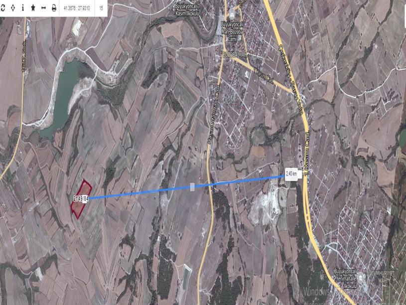 Tekirdağ Saray Bozoba Mah , Satılık Arsa , 800 M2 Hisseli 