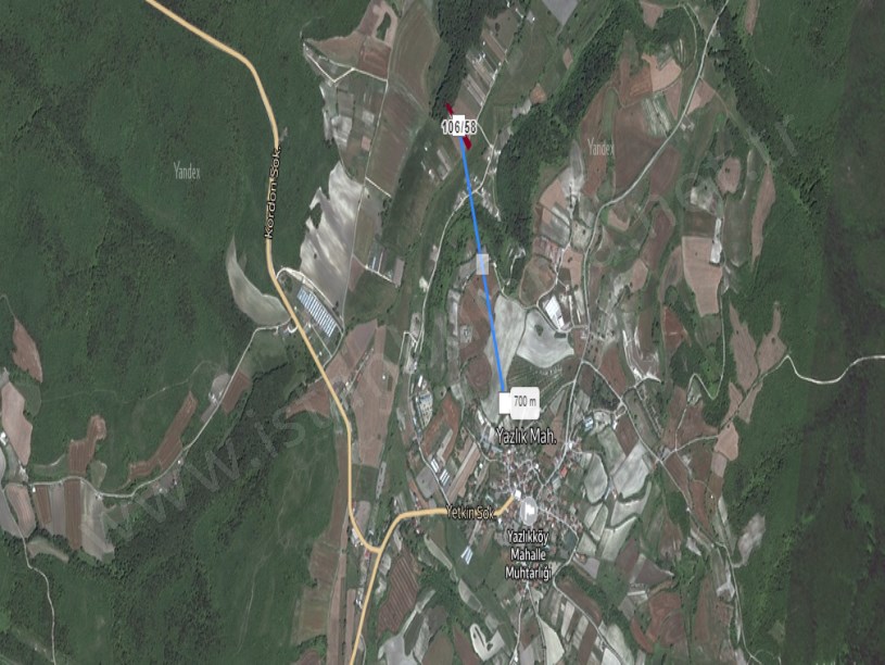Çatalca Yazlıkköyde Satılık Tarla , 837 m2 Müstakil Yolu Var