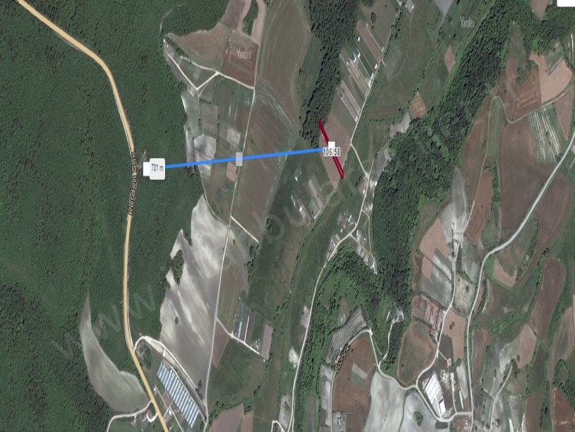 Çatalca Yazlıkköyde Satılık Tarla , 837 m2 Müstakil Yolu Var