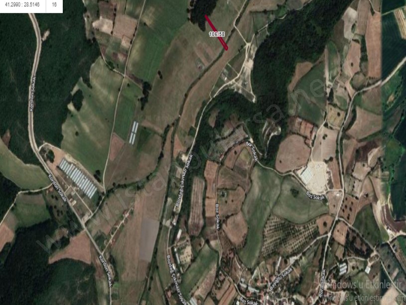 Çatalca Yazlıkköyde Satılık Tarla , 837 m2 Müstakil Yolu Var