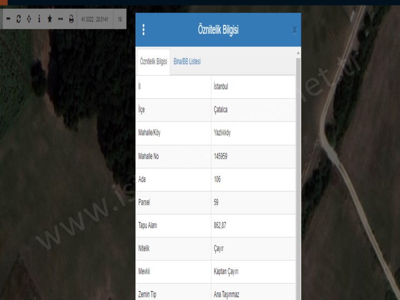 Çatalca Yazlıkköyde Satılık Tarla , 863 M2 Evlerin Yakını Müstakil