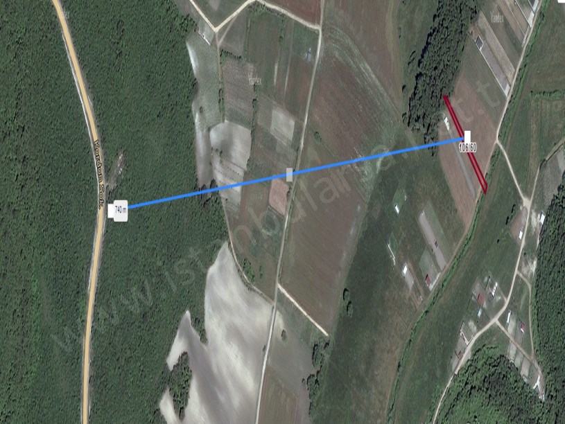 Çatalca Yazlıkköyde Satılık Tarla , 686 m2 Tek Tapu Yolu Var Evlerin Yakını