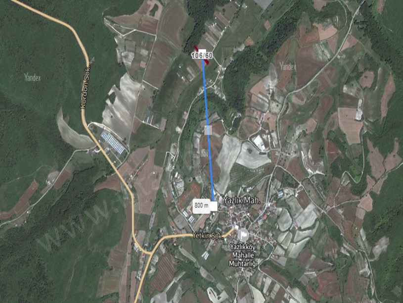 Çatalca Yazlıkköyde Satılık Tarla , 686 m2 Tek Tapu Yolu Var Evlerin Yakını