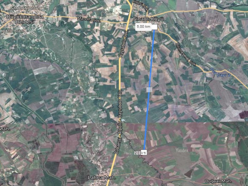 Kırklareli Babaeski Sinanlı Köyü Satılık Tarla , 4,125 m2 Müstakil Yolu var