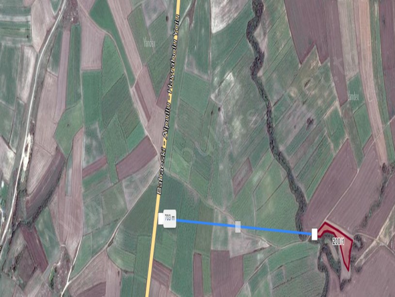 Kırklareli Babaeski Sinanlı Köyü Satılık Tarla , 4,125 m2 Müstakil Yolu var