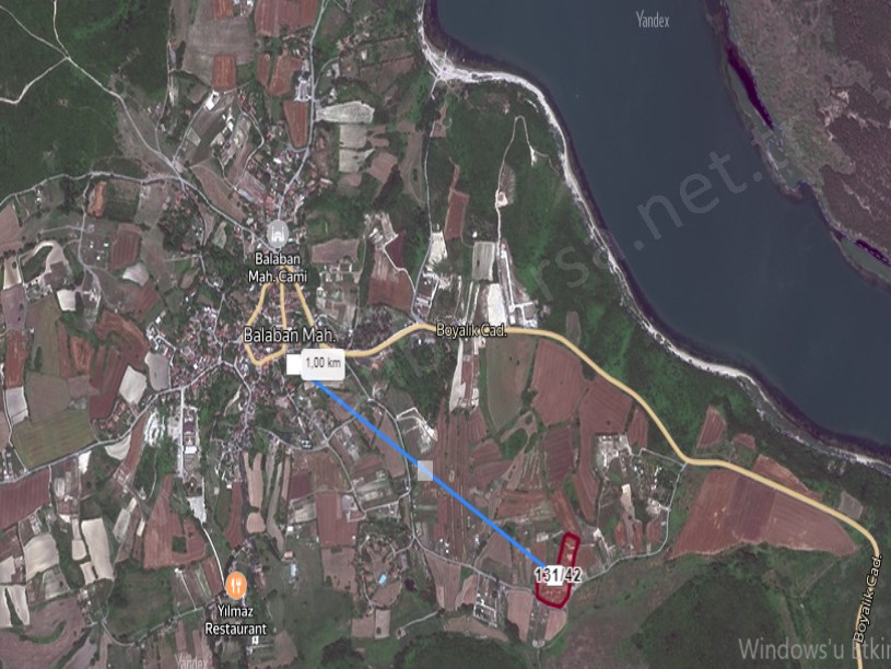 Arnavutköy Balabanda Satılık Arsa , 350 m2 Çevrili Hisseli Yolu Var 