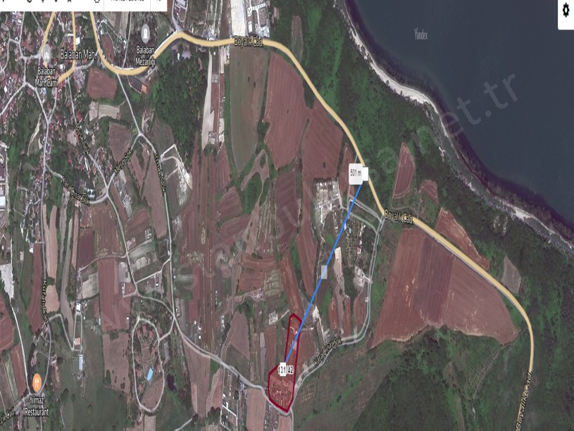 Arnavutköy Balabanda Satılık Arsa , 350 m2 Çevrili Hisseli Yolu Var 