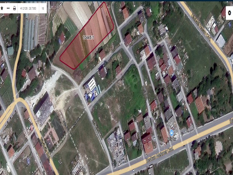 Arnavutköy İmrahorda Satılık Arsa , 3,113 M2 Cadde Cephe İmarlı Merkezde 
