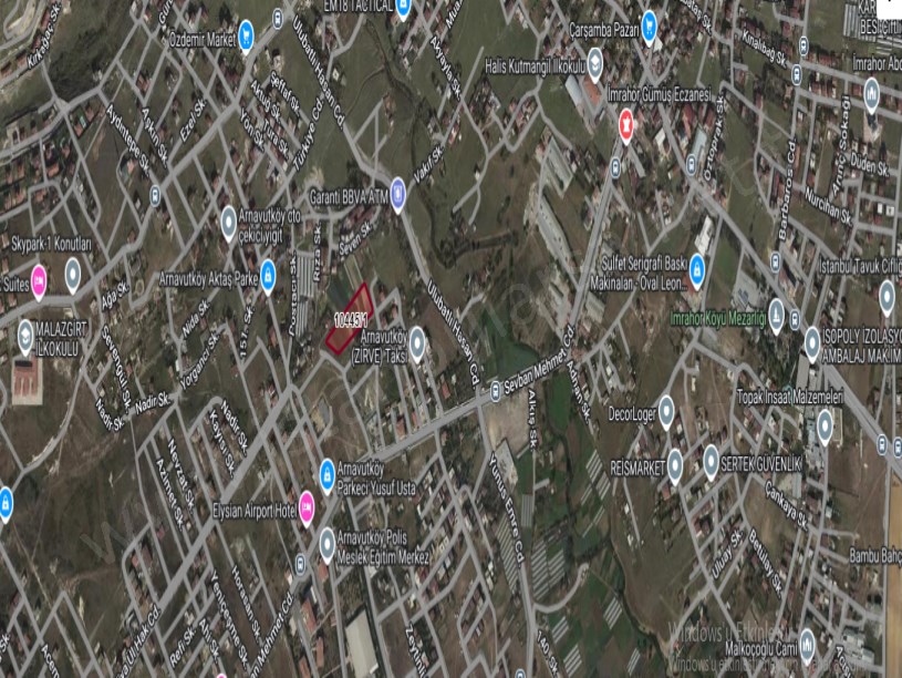 Arnavutköy İmrahorda Satılık Arsa , 3,113 M2 Cadde Cephe İmarlı Merkezde 
