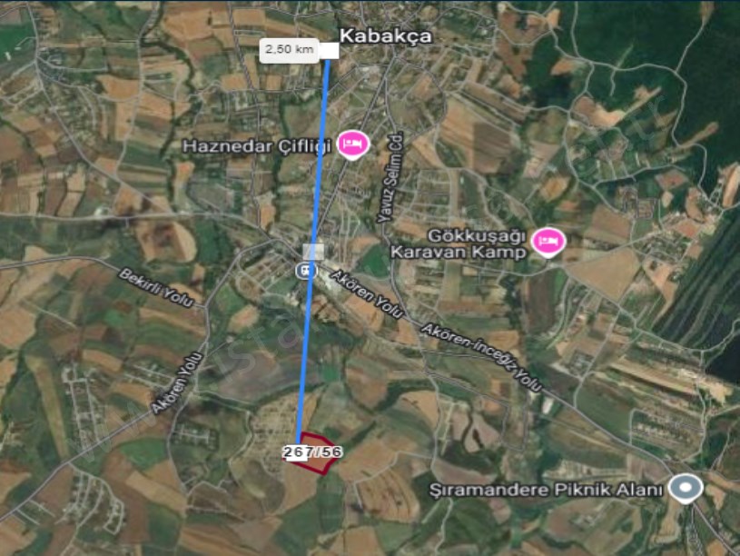 Çatalca Kabakça Mah, Satılık Arsa , 301 m2 Yolu Var Evlerin Yakını Hisseli