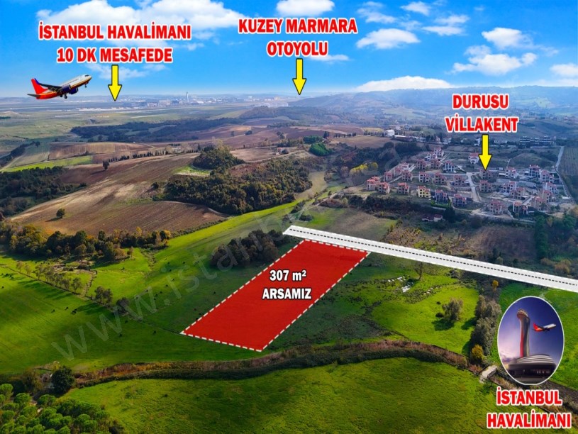 Arnavutköy Yeniköyde Satılık Arsa , 307 M2 Yolu Var Hisseli