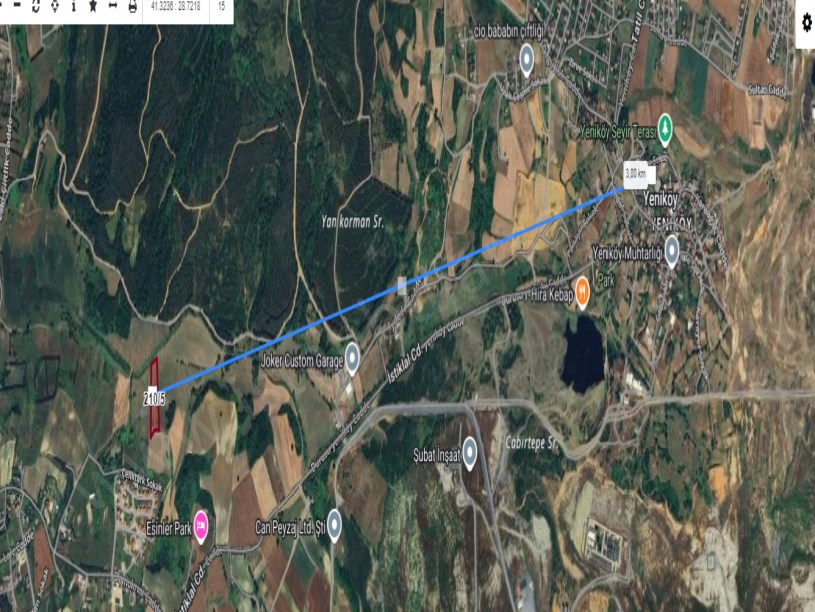Arnavutköy Yeniköyde Satılık Arsa , 307 M2 Yolu Var Hisseli
