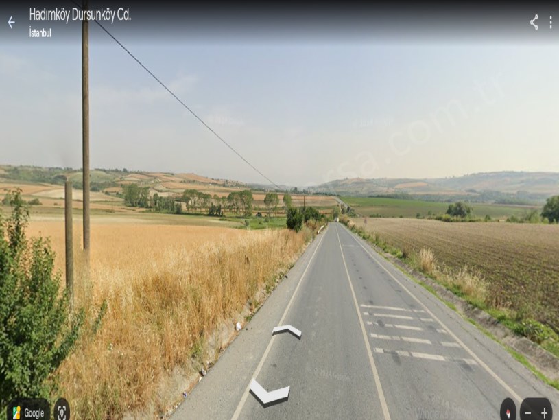 Arnavutköy Dursunköyde Satılık Arsa , 349 M2 Yolu Var Hisseli