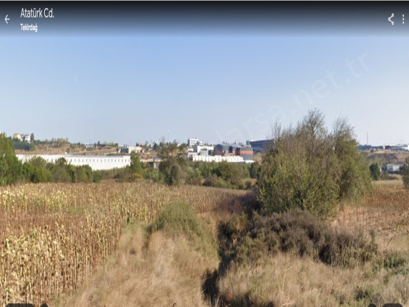 Tekirdağ Ergene Velimeşede Satılık Tarla , 4,268 m2 Cadde Cephe Müstakil Sanayi Bölgesine Yakın