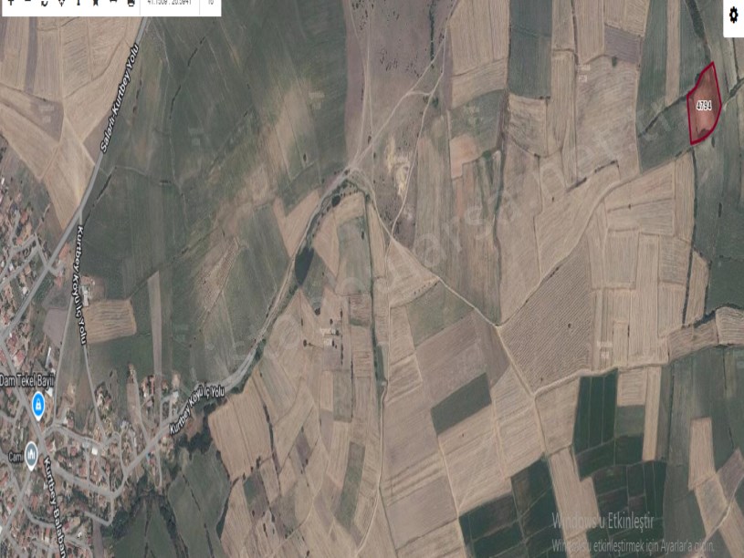 Edirne Uzunköprü Kurtbeyde Satılık Arsa , 345 M2 Yolu Var Hisseli 