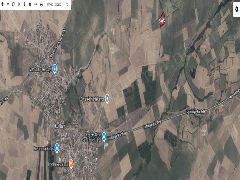 Edirne Uzunköprü Kurtbeyde Satılık Arsa , 345 M2 Yolu Var Hisseli 