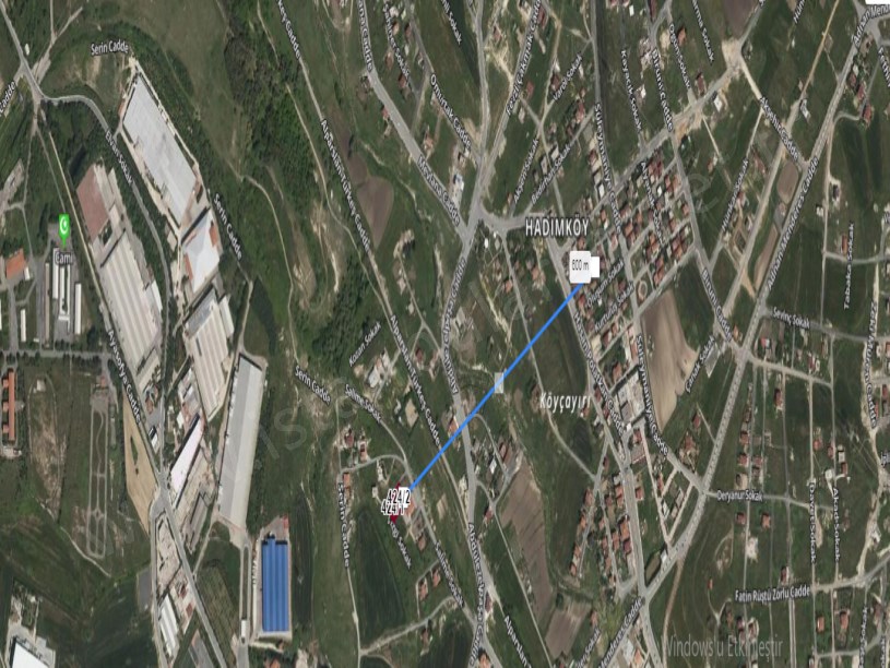 Arnavutköy Hadımköyde Satılık Arsa , 1,060 M2 Müstakil Merkezde 4 Kat İmarlı