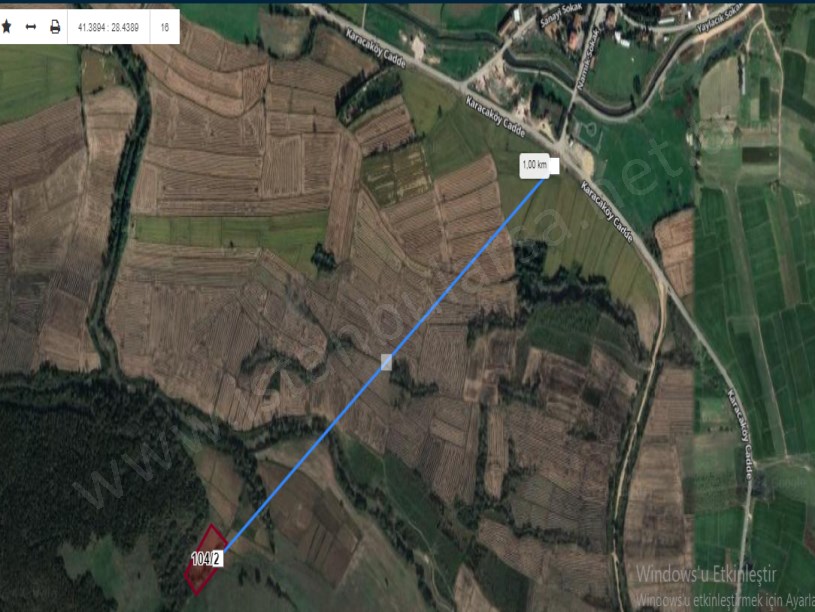 Çatalca Çiftlikköyde Satılık Arsa , 980 M2 Hisseli Yolu Var 