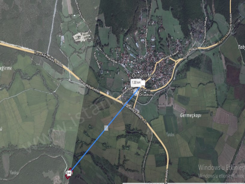 Çatalca Çiftlikköyde Satılık Arsa , 980 M2 Hisseli Yolu Var 