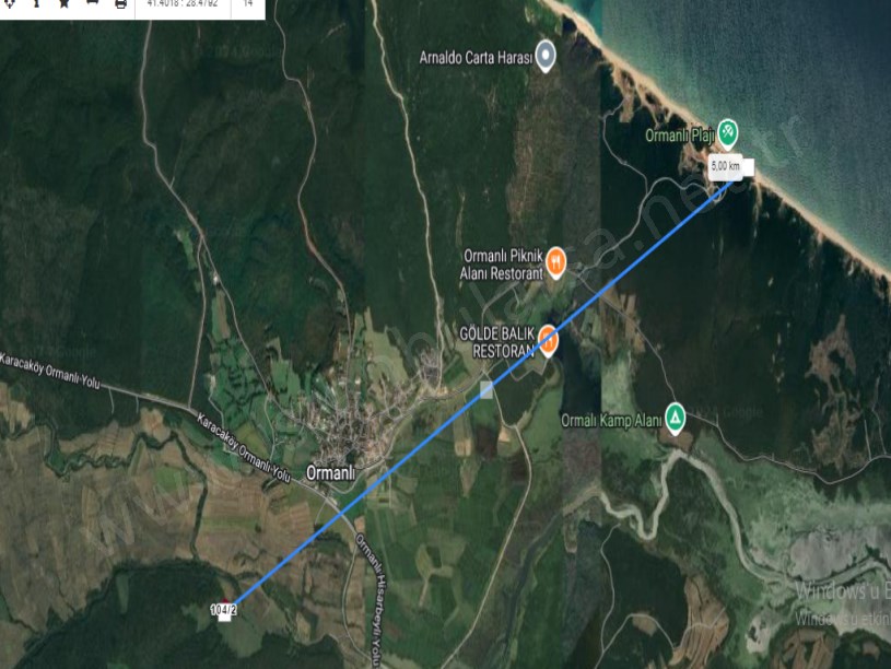 Çatalca Çiftlikköyde Satılık Arsa , 980 M2 Hisseli Yolu Var 