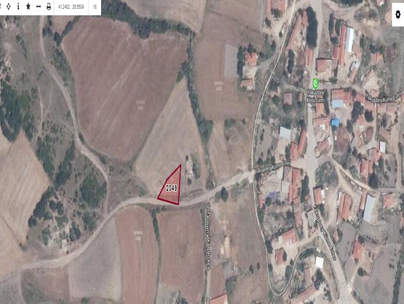 Edirne Meriç Yakupbey Köyü Satılık Arsa , 501 m2 Köy Yoluna Cephe Müstakil İmarlı