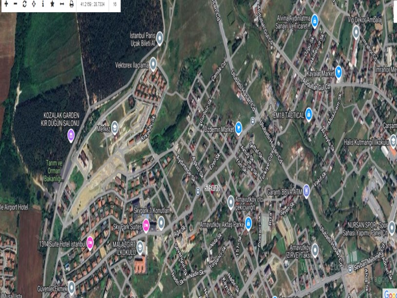 Arnavutköy Taşolukta Satılık Arsa , 499 m2 2 Kat İmarlı Müstakil