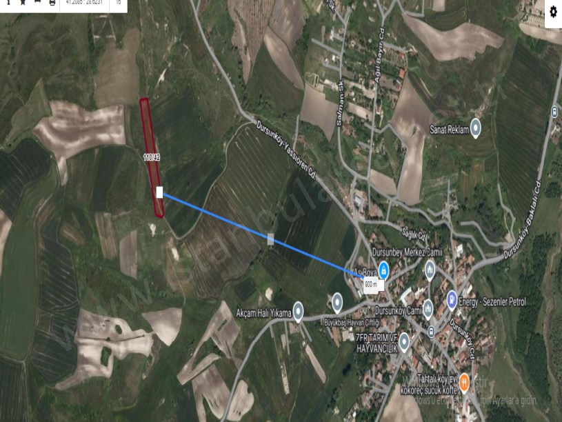 Arnavutköy Dursunköyde Satılık Arsa , 200 m2 Hisseli Yolu Var