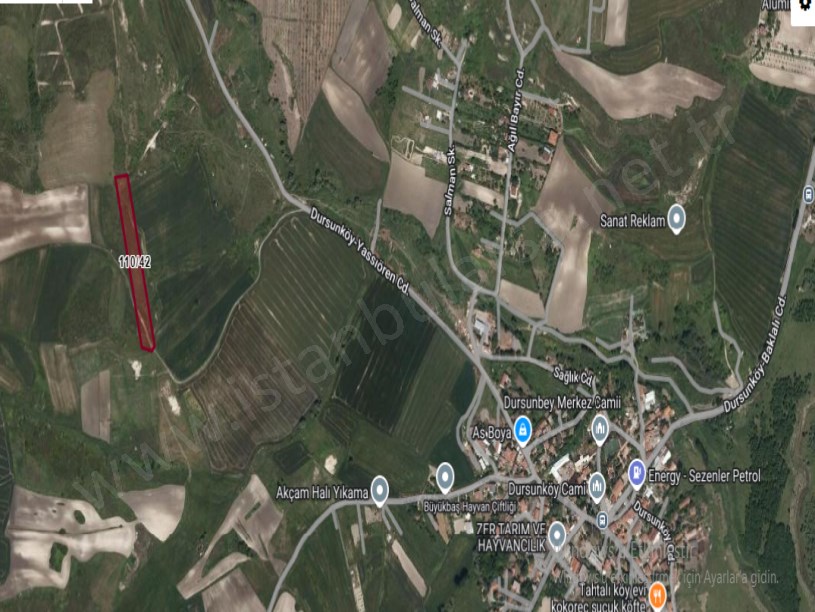 Arnavutköy Dursunköyde Satılık Arsa , 200 m2 Hisseli Yolu Var