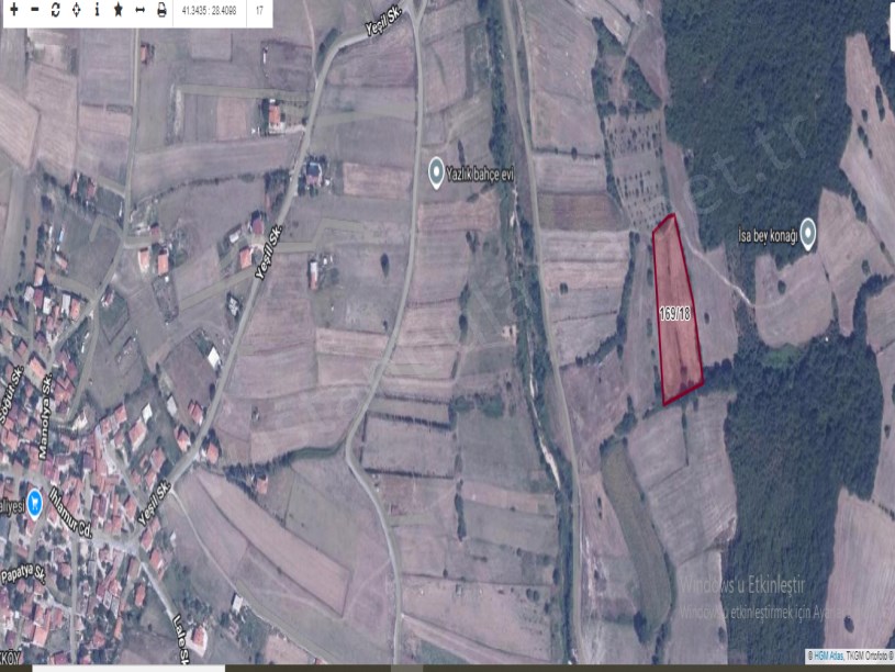 Çatalca Çiftlikköyde Satılık Arsa , 267 M2 Yolu Var Evlerin Yakını