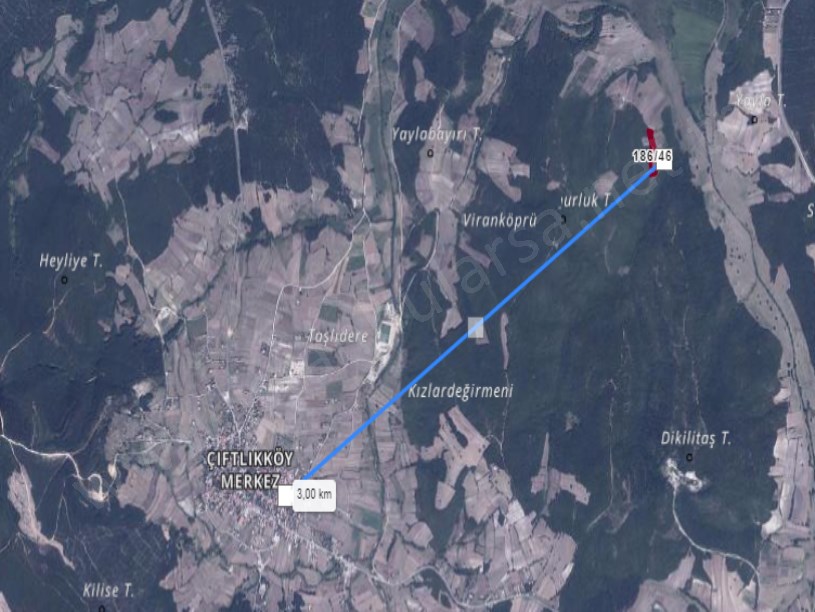 Çatalca Çiftlikköyde Satılık Arsa , 970 M2 Çaplı Muvafakatnameli