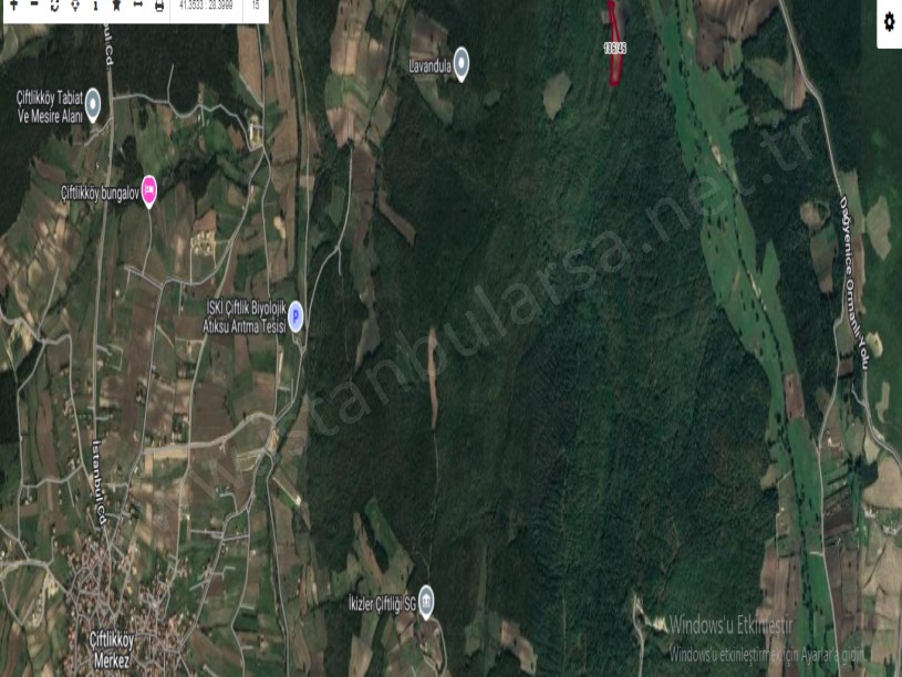Çatalca Çiftlikköyde Satılık Arsa , 970 M2 Çaplı Muvafakatnameli