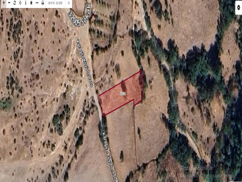 Balıkesir Kepsut Karagöz Mah , Satılık Arsa , 886 m2 Köy Yoluna Cephe Müstakil