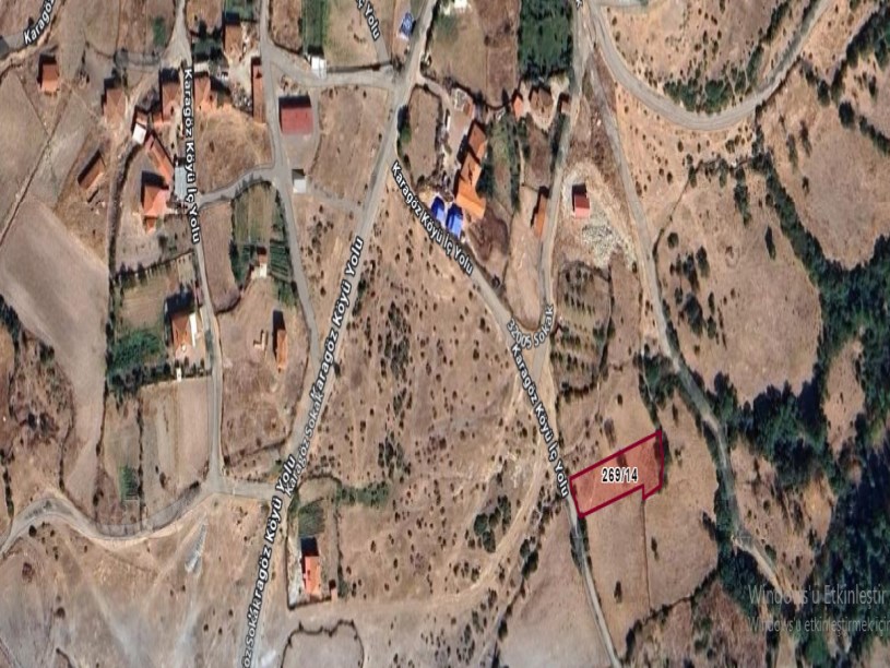 Balıkesir Kepsut Karagöz Mah , Satılık Arsa , 886 m2 Köy Yoluna Cephe Müstakil