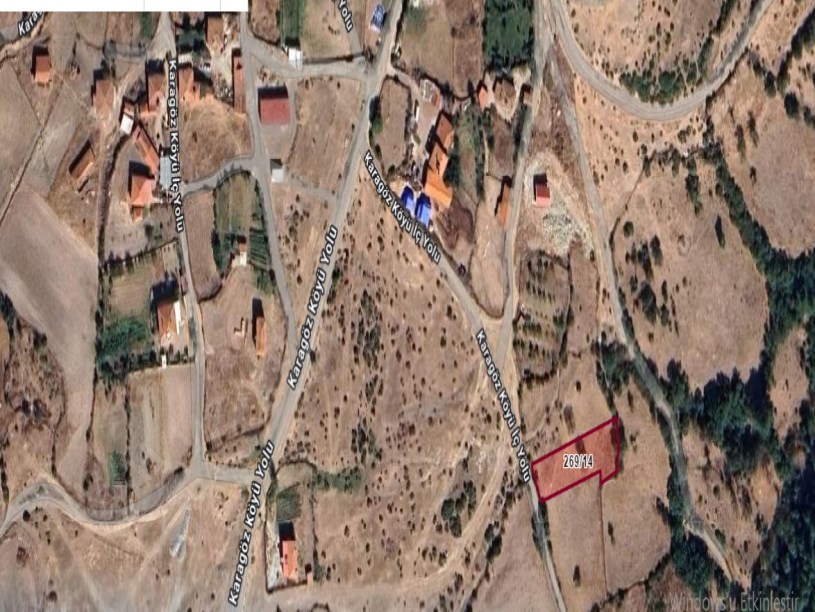 Balıkesir Kepsut Karagöz Mah , Satılık Arsa , 886 m2 Köy Yoluna Cephe Müstakil
