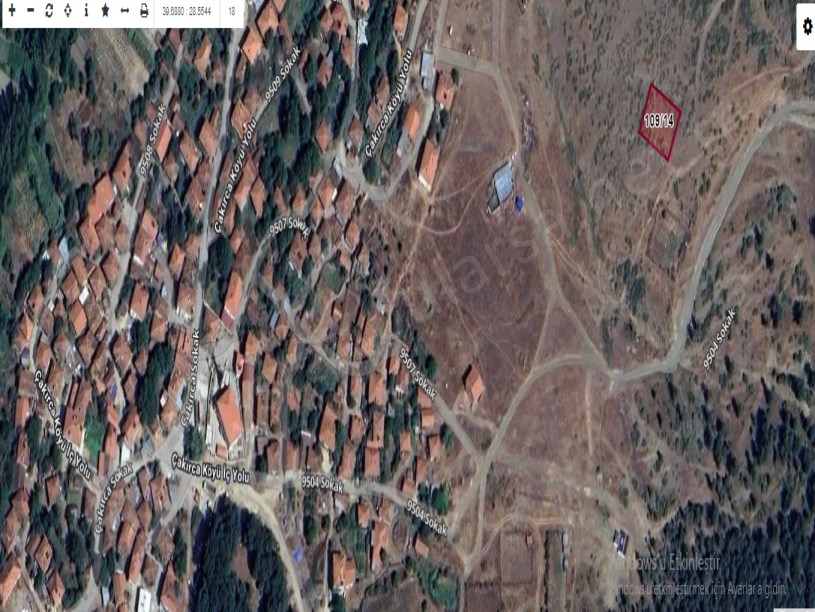Balıkesir Dursunbey Çakırca Mah , Satılık Arsa , 549 m2 Yolu Var Müstakil Köy İçi