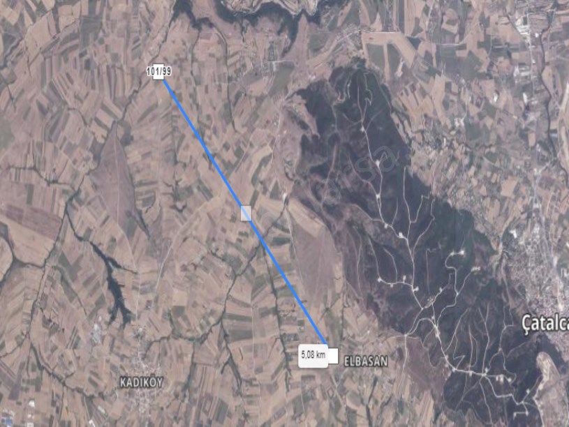 Çatalca Elbasanda Satılık Arsa , 243 m2 Çevrili Çaplı Yolu Var Evlerin Yakını