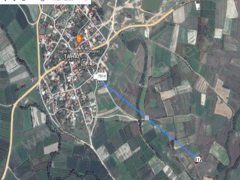 Edirne Havsa Tahal Köyünde Satılık Tarla , 506 m2 Müstakil 
