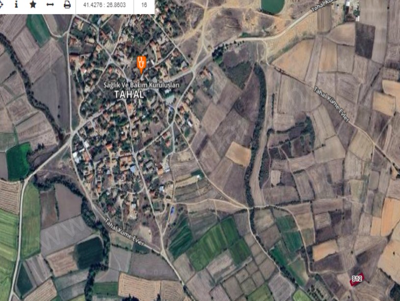 Edirne Havsa Tahal Köyünde Satılık Tarla , 506 m2 Müstakil 