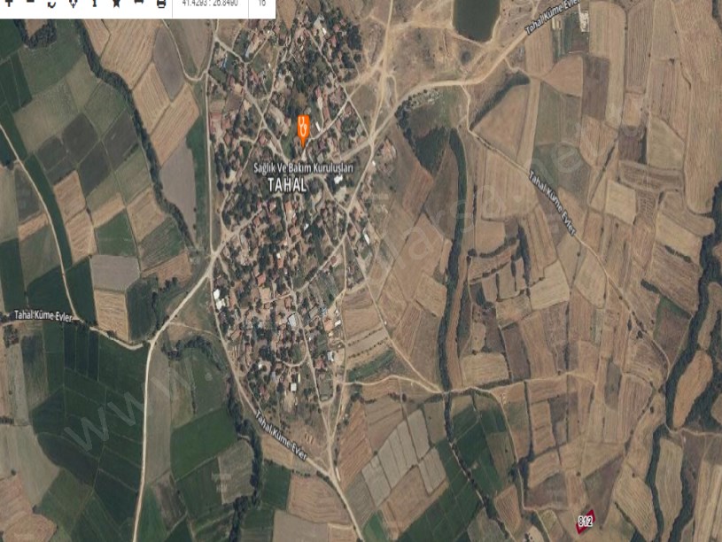 Edirne Havsa Tahal Köyünde Satılık Tarla , 506 m2 Müstakil 