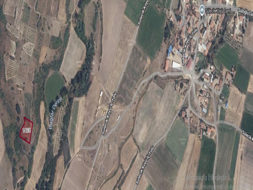 Edirne Süloğlu Sülecik Köyünde Satılık Tarla , 1,755 M2 Tek Tapu Köyün Dibinde