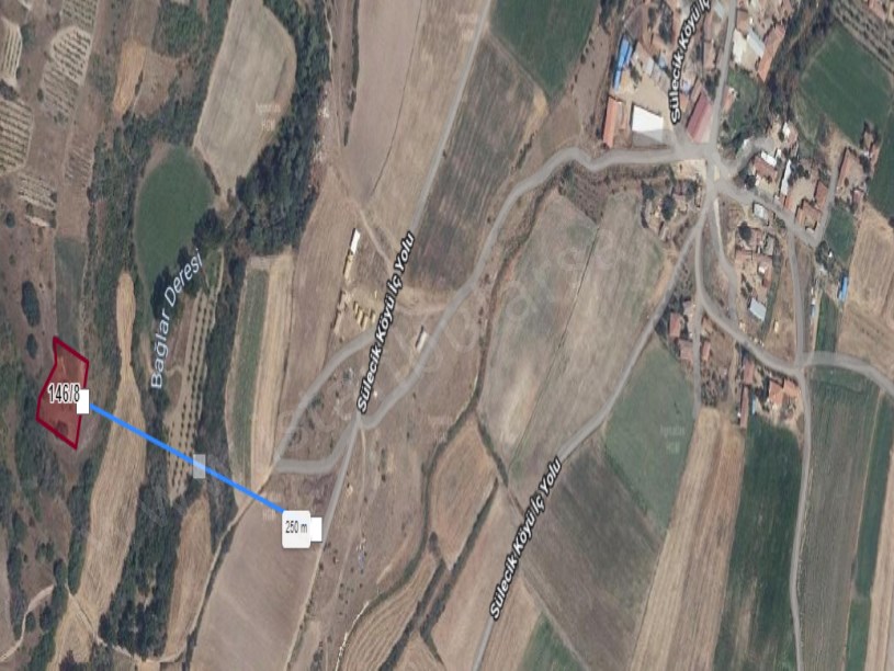 Edirne Süloğlu Sülecik Köyünde Satılık Tarla , 1,755 M2 Tek Tapu Köyün Dibinde