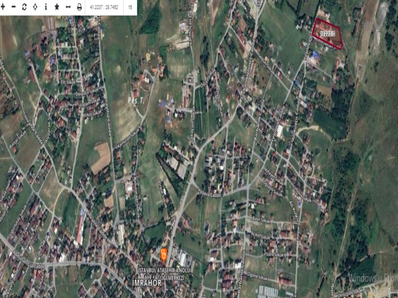 Arnavutköy İmrahorda Satılık Arsa , 189 M2 Cadde Cephe  Merkezde 