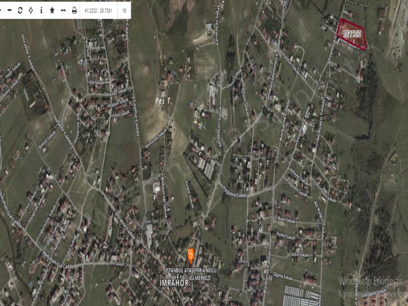 Arnavutköy İmrahorda Satılık Arsa , 189 M2 Cadde Cephe  Merkezde 