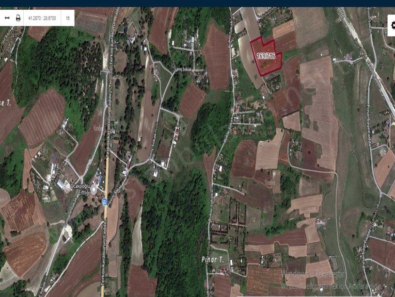 Arnavutköy Tayakadın Satılık Arsa , 233 M2 Çevrili Çaplı Hisseli