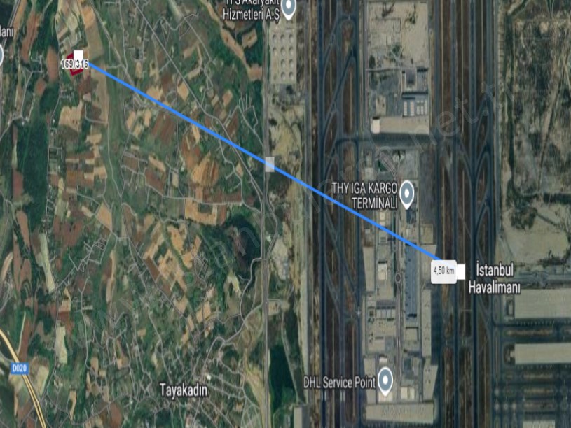 Arnavutköy Tayakadın Satılık Arsa , 233 M2 Çevrili Çaplı Hisseli